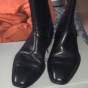 Men's Black Leather Boots